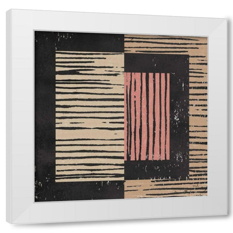 Primitive II Terra Cotta White Modern Wood Framed Art Print by Hershey, Moira