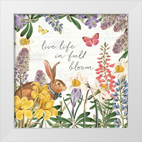Easter Garden II Bow Tie White Modern Wood Framed Art Print by Pertiet, Katie