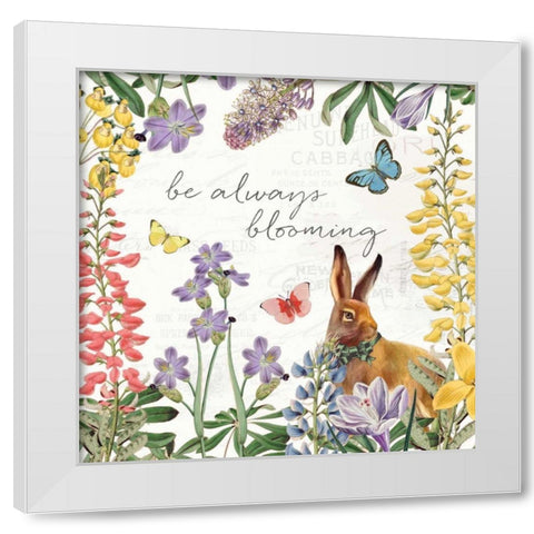 Easter Garden III Bow Tie White Modern Wood Framed Art Print by Pertiet, Katie