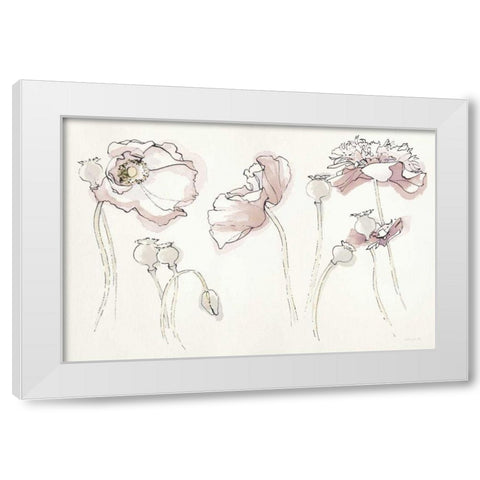 Somniferums Neutral Crop White Modern Wood Framed Art Print by Novak, Shirley