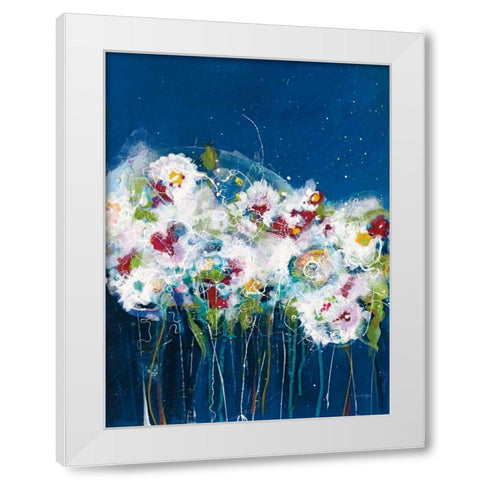 Garden Party I White Modern Wood Framed Art Print by Griggs, Jan