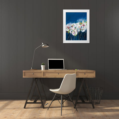 Garden Party II White Modern Wood Framed Art Print by Griggs, Jan