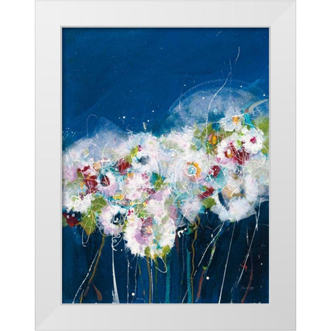Garden Party II White Modern Wood Framed Art Print by Griggs, Jan