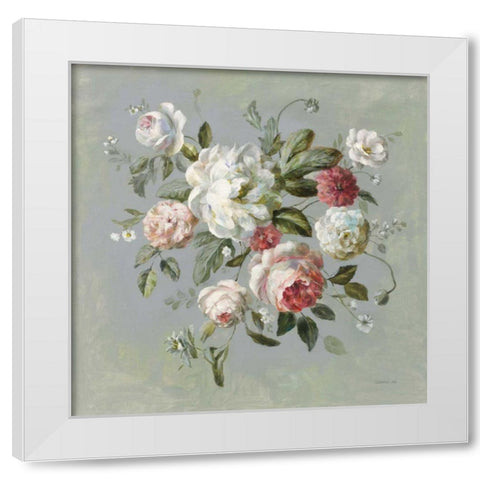 Gifts from the Garden I White Modern Wood Framed Art Print by Nai, Danhui