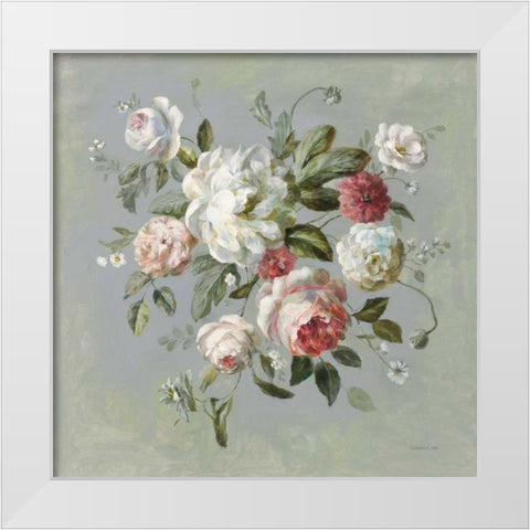 Gifts from the Garden I White Modern Wood Framed Art Print by Nai, Danhui