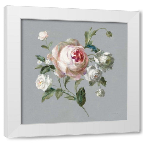 Gifts from the Garden II White Modern Wood Framed Art Print by Nai, Danhui