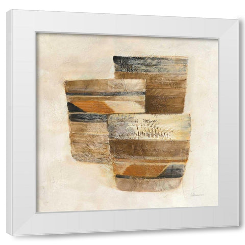 Desert Still Life II White Modern Wood Framed Art Print by Hristova, Albena