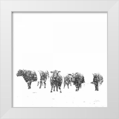 Oreos and Milk II Sq White Modern Wood Framed Art Print by Aledanda