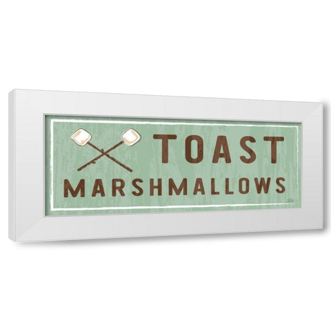 Comfy Camping IX White Modern Wood Framed Art Print by Averinos, Melissa