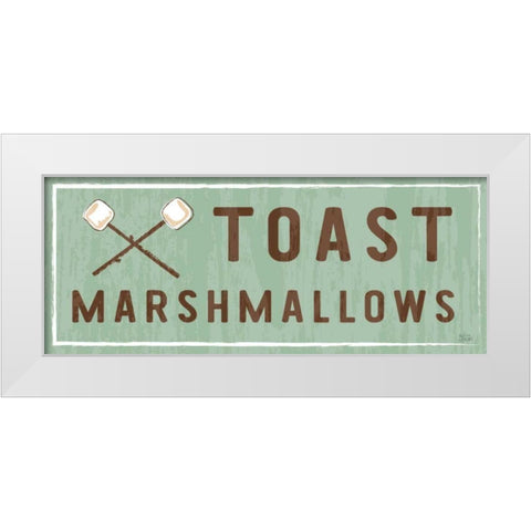 Comfy Camping IX White Modern Wood Framed Art Print by Averinos, Melissa