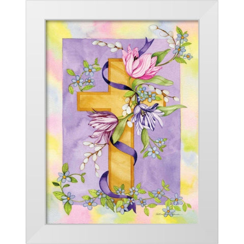 Eastertime White Modern Wood Framed Art Print by McKenna, Kathleen Parr