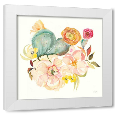 Succulent Desert IV White Modern Wood Framed Art Print by Rice, Kristy