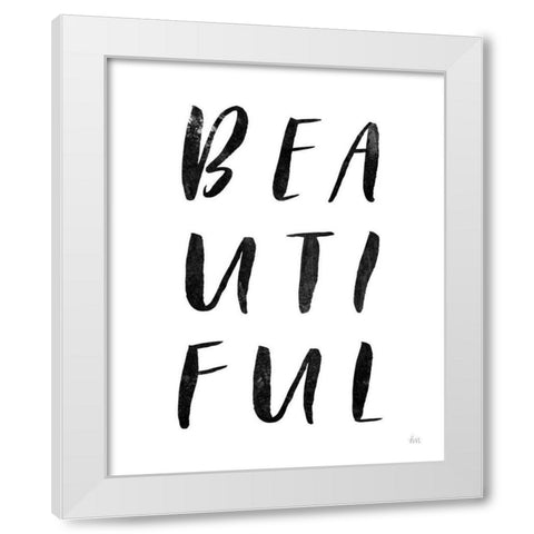 Bold Words II White Modern Wood Framed Art Print by Marshall, Laura
