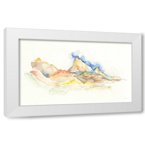 Western Sketchbook White Modern Wood Framed Art Print by Rice, Kristy