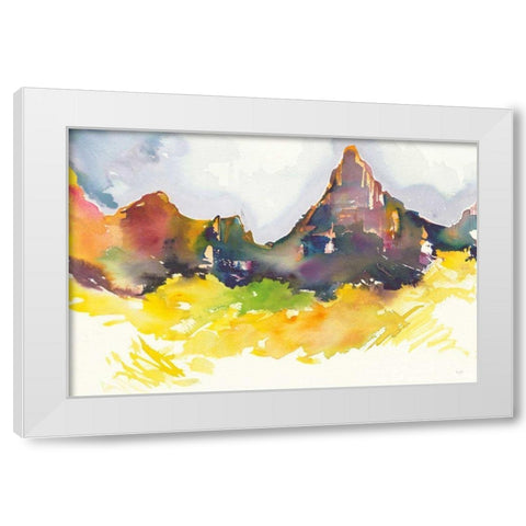 Western Slope White Modern Wood Framed Art Print by Rice, Kristy