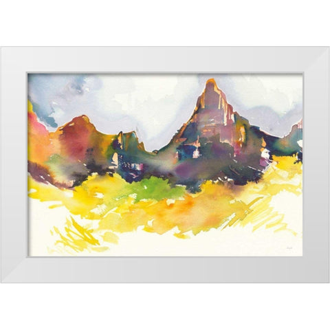 Western Slope White Modern Wood Framed Art Print by Rice, Kristy