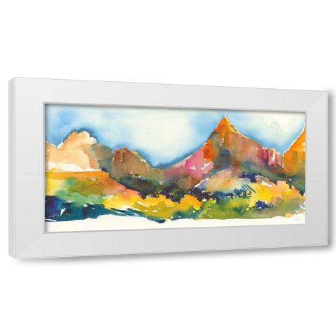 Canyon Country White Modern Wood Framed Art Print by Rice, Kristy