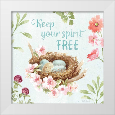 Sweet Bunnies VI White Modern Wood Framed Art Print by Grove, Beth