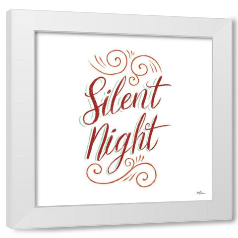 Silent Night White Modern Wood Framed Art Print by Penner, Janelle