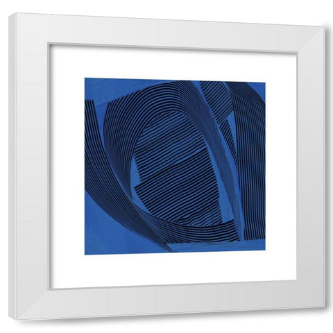 Weaving I White Modern Wood Framed Art Print by Schick, Mike