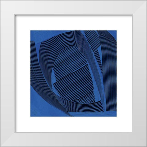 Weaving I White Modern Wood Framed Art Print by Schick, Mike