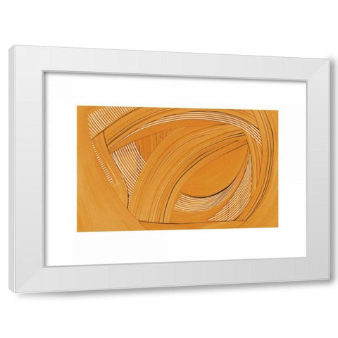 Weaving II White Modern Wood Framed Art Print by Schick, Mike