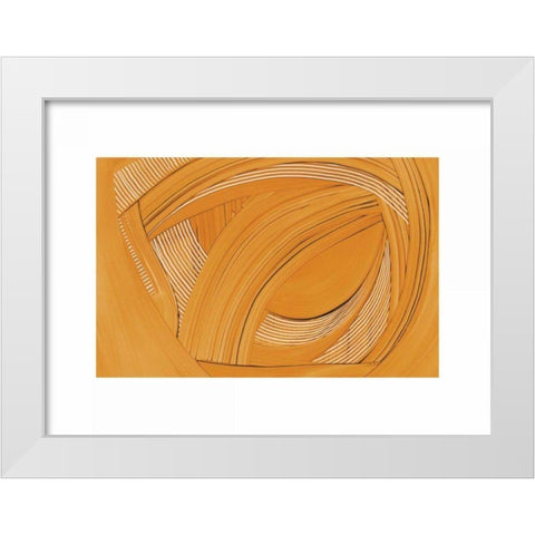Weaving II White Modern Wood Framed Art Print by Schick, Mike