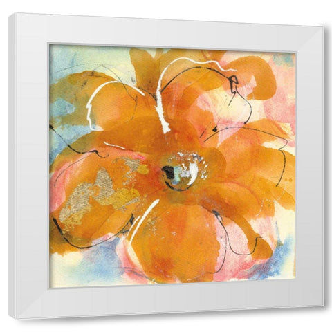 Amber Wash II White Modern Wood Framed Art Print by Paschke, Chris
