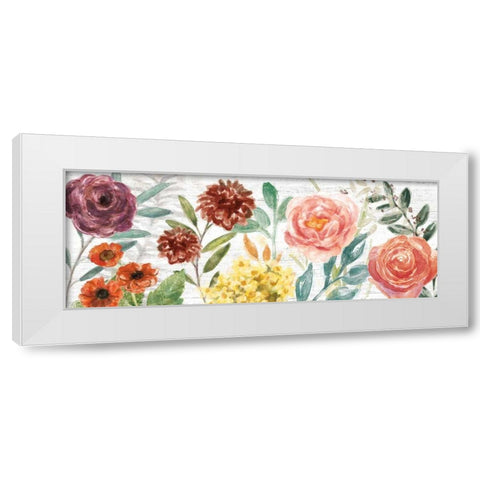 Flower Fest I Panel White Modern Wood Framed Art Print by Urban, Mary