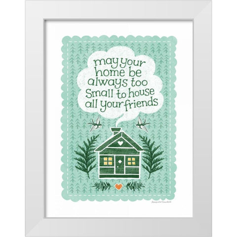 Friends at Home White Modern Wood Framed Art Print by Snowdon, Alexandra