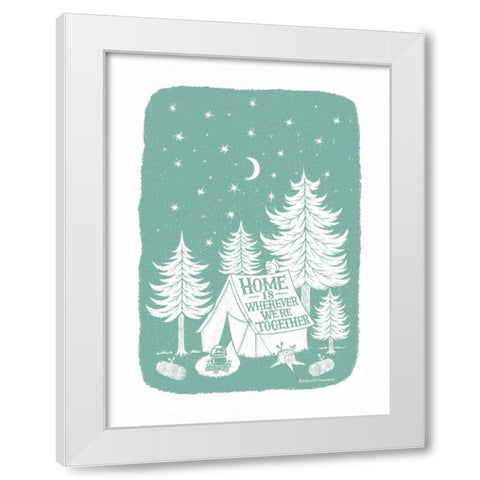 Home Together White Modern Wood Framed Art Print by Snowdon, Alexandra