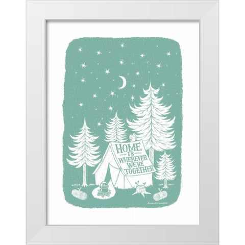 Home Together White Modern Wood Framed Art Print by Snowdon, Alexandra