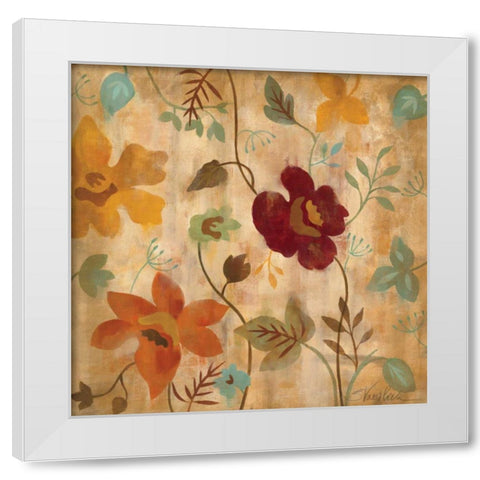Antique Embroidery I White Modern Wood Framed Art Print by Vassileva, Silvia