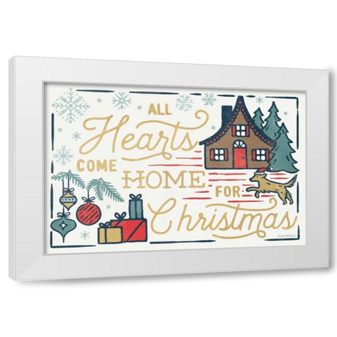 Christmas Adventures I White Modern Wood Framed Art Print by Marshall, Laura