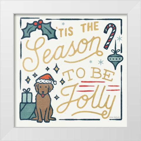 Christmas Adventures II White Modern Wood Framed Art Print by Marshall, Laura