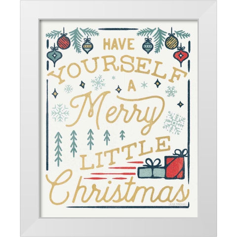 Christmas Adventures IV White Modern Wood Framed Art Print by Marshall, Laura