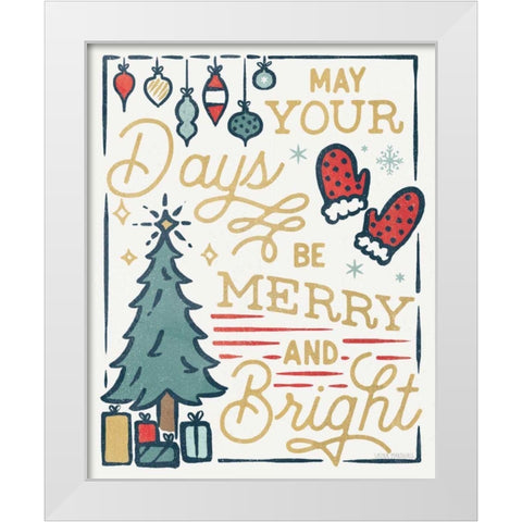 Christmas Adventures VI White Modern Wood Framed Art Print by Marshall, Laura