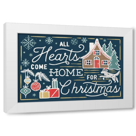 Christmas Adventures I Dark White Modern Wood Framed Art Print by Marshall, Laura