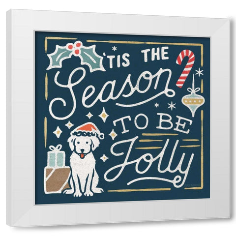 Christmas Adventures II Dark White Modern Wood Framed Art Print by Marshall, Laura