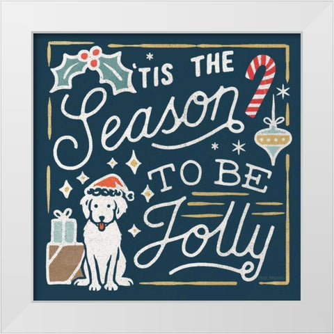 Christmas Adventures II Dark White Modern Wood Framed Art Print by Marshall, Laura