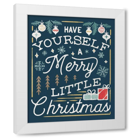 Christmas Adventures IV Dark White Modern Wood Framed Art Print by Marshall, Laura