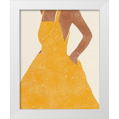 All Dressed Up II White Modern Wood Framed Art Print by Hershey, Moira