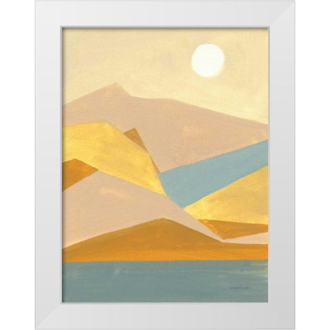 Retro Abstract I White Modern Wood Framed Art Print by Nai, Danhui