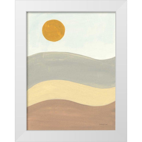 Retro Abstract II White Modern Wood Framed Art Print by Nai, Danhui