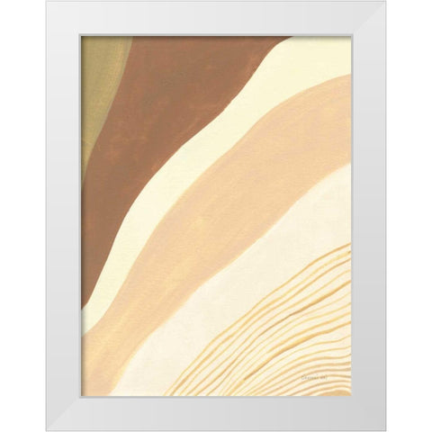 Retro Abstract IV White Modern Wood Framed Art Print by Nai, Danhui