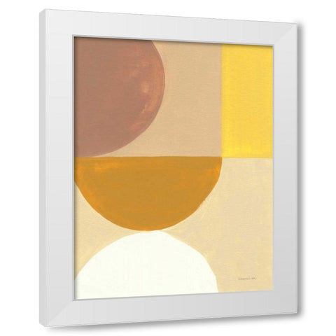 Retro Abstract V White Modern Wood Framed Art Print by Nai, Danhui