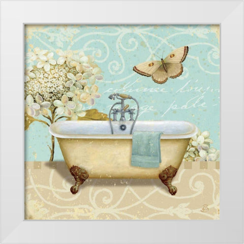 light Breeze Bath I White Modern Wood Framed Art Print by Brissonnet, Daphne