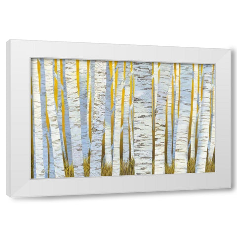 Aspen Grove White Modern Wood Framed Art Print by Lovell, Kathrine