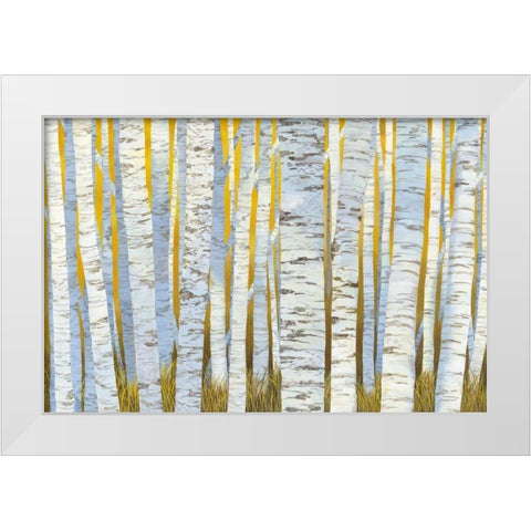 Aspen Grove White Modern Wood Framed Art Print by Lovell, Kathrine