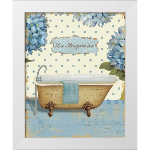 Thinking of You Bath II White Modern Wood Framed Art Print by Brissonnet, Daphne